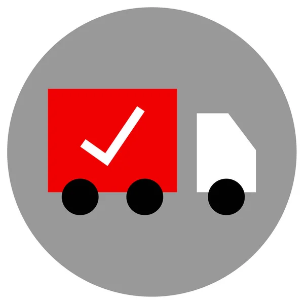Camião Entregas Design Simples —  Vetores de Stock