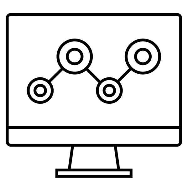 Εικονίδιο Υπολογιστή Εικονίδιο Διάνυσμα Εικονογράφηση — Διανυσματικό Αρχείο