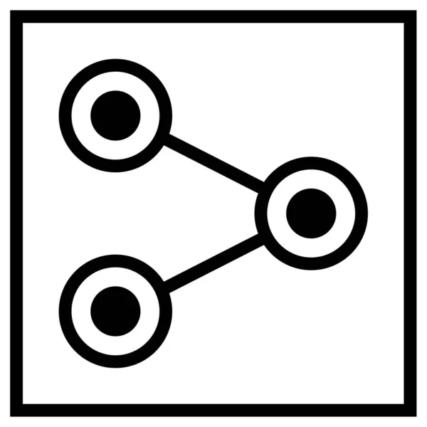 Ikona Sdílení Internetu Vektorové Ilustrace Jednoduchý Design — Stockový vektor