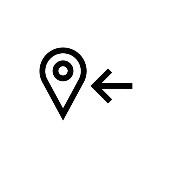 Location Pin Icon Vector Illustration — Stock Vector