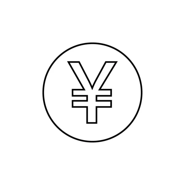 Yen Logotyp Vektor Ikon Mall — Stock vektor