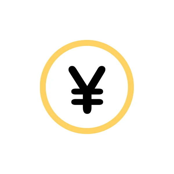 Иена Икона Изолированный Вектор Белом Фоне Дизайн Плоских Векторных Символов — стоковый вектор