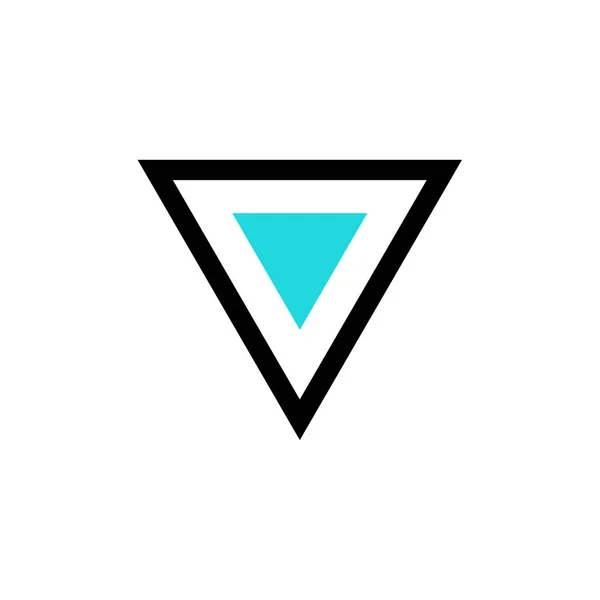 Значок Трикутника Векторна Ілюстрація Простий Дизайн — стоковий вектор