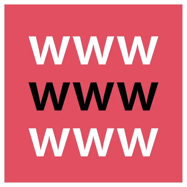 Internet Www Webb Online Ikon Design Vektor — Stock vektor