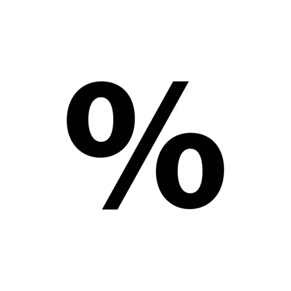 Porcentaje Icono Vector Ilustración — Vector de stock