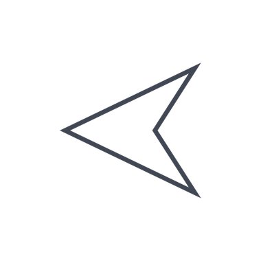 ok basit simge vektör illüstrasyonu  