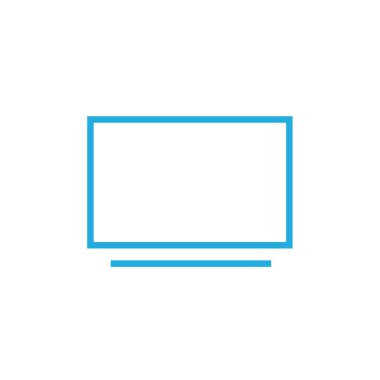 TV simgesi vektör illüstrasyonu