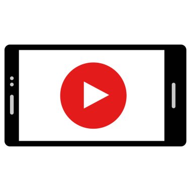 akıllı telefon simgesi basit vektör illüstrasyonu