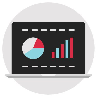 Çizelge. Web simgesi basit illüstrasyon