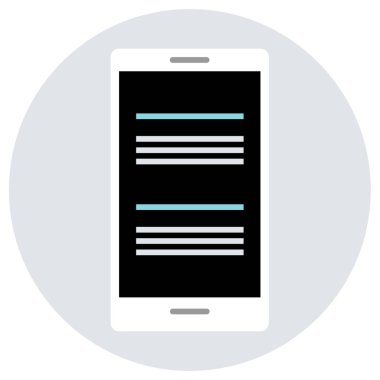 cep telefonu simgesi. vektör illüstrasyonu