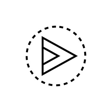 ok basit simge vektör illüstrasyonu  