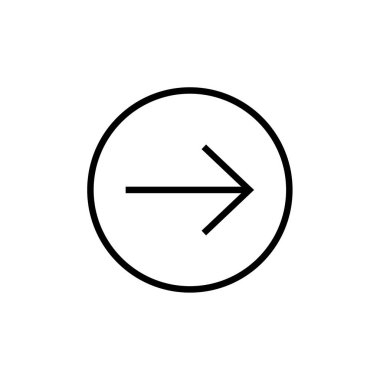 ok basit simge vektör illüstrasyonu  