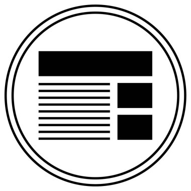 Kablo çerçevesi. Web simgesi basit illüstrasyon