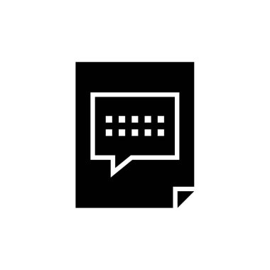 Metin Mesajlaşma simgesi vektör illüstrasyonu