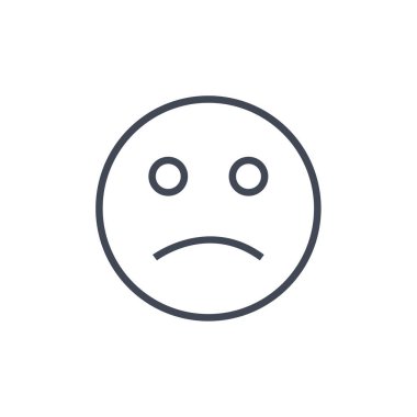 emoji yüz ifadesinin vektör çizimi, duygu sembolü