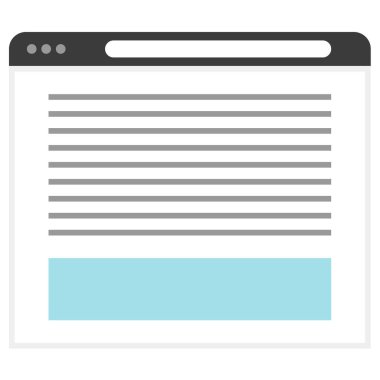 Kablo çerçevesi. Web simgesi basit illüstrasyon