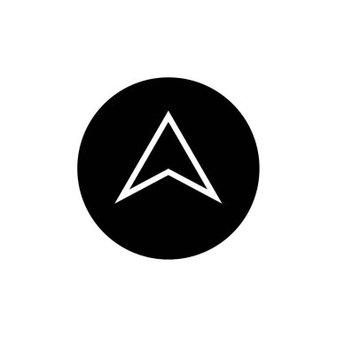 Gezinti PIN basit simgesi, vektör çizim