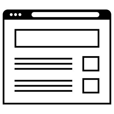 Kablolar. Web simgesi basit tasarım