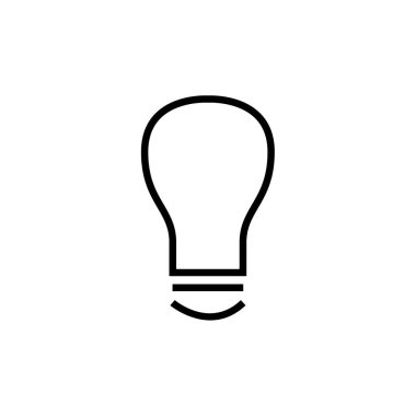 vector illustration of lightbulb icon 