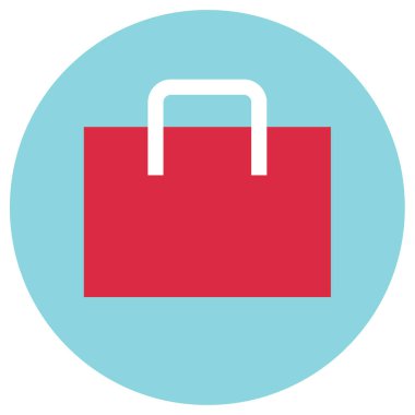 çanta simgesi vektör illüstrasyonu 