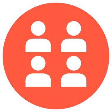 İnsanlar simgesi. Vektör çizim 