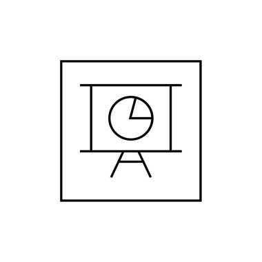 Sunum Simgesi Vektör illüstrasyonu