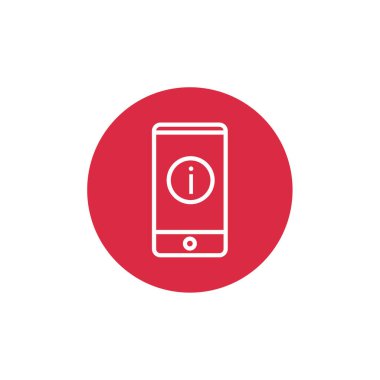 akıllı telefon simgesi basit vektör illüstrasyonu