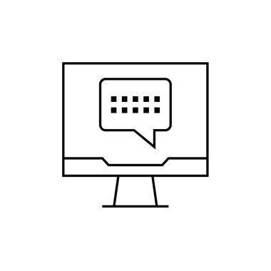 Metin Mesajlaşma simgesi vektör illüstrasyonu