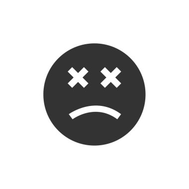 emoji, yüz ifadesi sembolü, simge simgesi, vektör illüstrasyonu