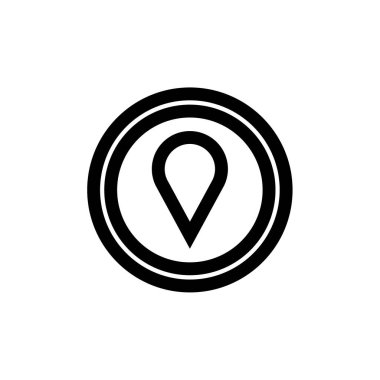 konum pin simgesi vektör illüstrasyonu