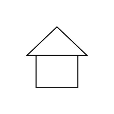 Emlak simgesi vektör illüstrasyonu 