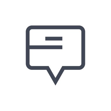 metin ampul simgesi, sohbet için ileti şablonu