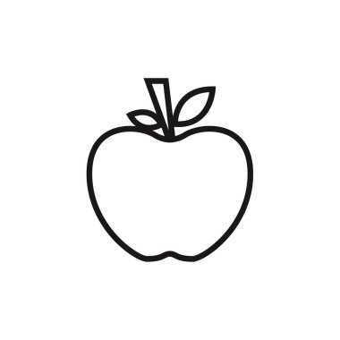 elma simgesi, vektör illüstrasyonu