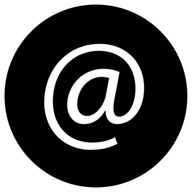 E-posta. Web simgesi basit illüstrasyon