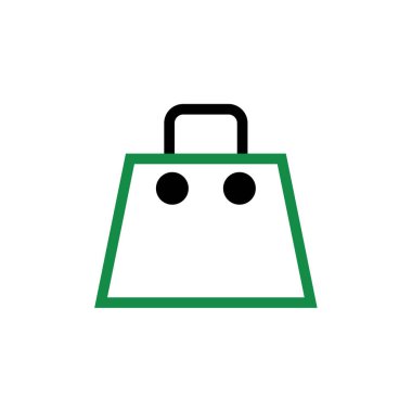 Alışveriş torbaları simge vektör çizim