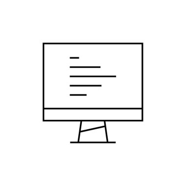 bilgisayar ekranı simgesi. vektör illüstrasyonu