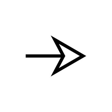 ok basit simge vektör illüstrasyonu  