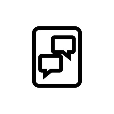 Metin Mesajlaşma simgesi vektör illüstrasyonu