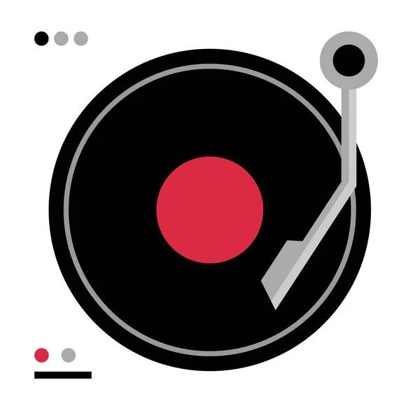 Vinyl Record Vector Icon — Stock Vector