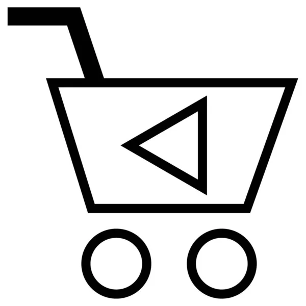 Commerce Shopping Icône Concept Illustration Vectorielle — Image vectorielle