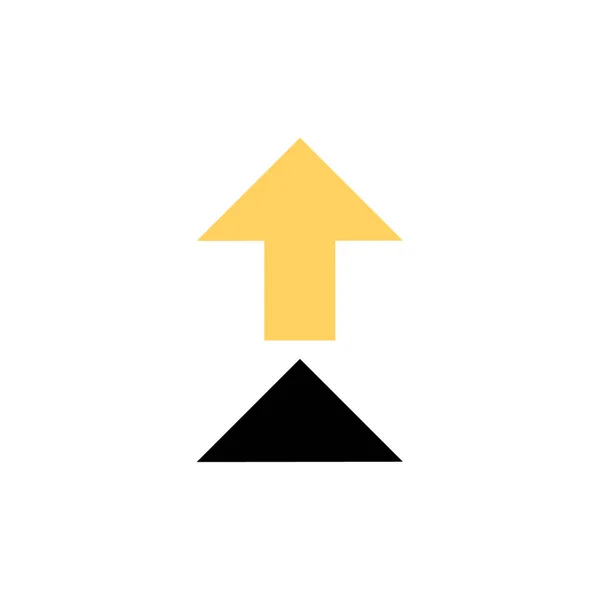 Flèche Illustration Vectorielle Icône Simple — Image vectorielle