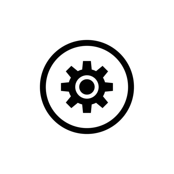 Gear Setup Work Options Internet Icon Vector Illustration — Stock Vector
