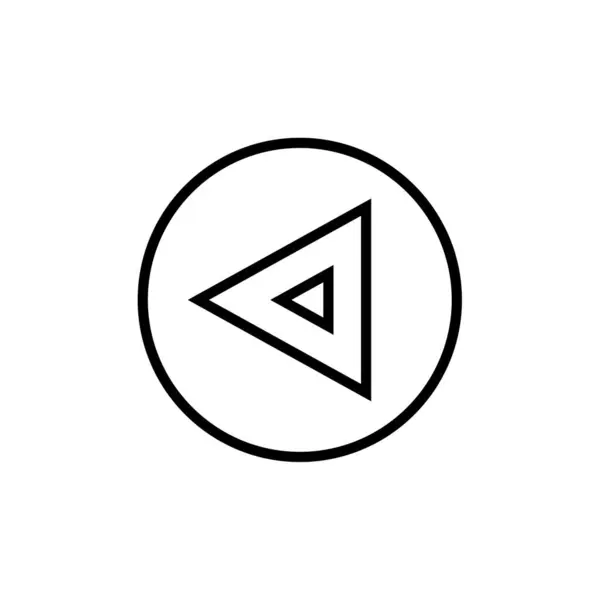 矢印シンプルなアイコンベクトルイラスト — ストックベクタ