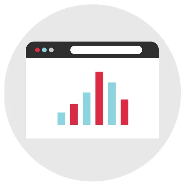 Business Data Analytics Optimization Web Mobile Seo Statistics Simple Illustration — Stock Vector
