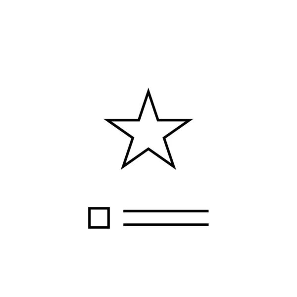 星象矢量在白色背景上分离 星号概念在透明上签名 轮廓设计元素 — 图库矢量图片