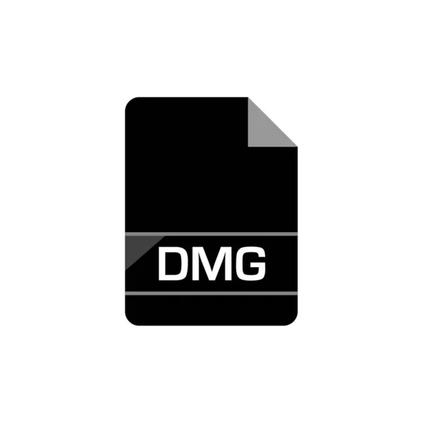 Dmg Ícone Formato Arquivo Ilustração Vetorial Design Simples — Vetor de Stock
