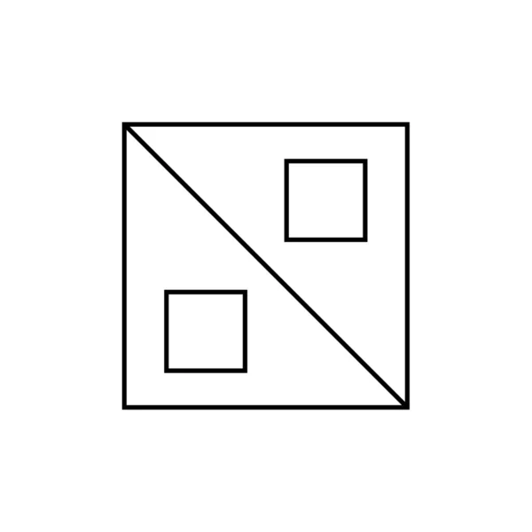 Abstract Polygonaal Geometrisch Icoon Vectorillustratie — Stockvector