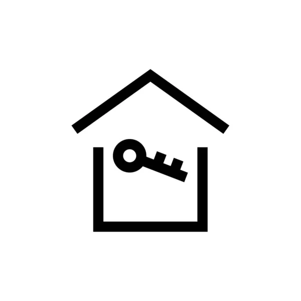 Icono Casa Vector Aislado Fondo Blanco Para Diseño Web Aplicación — Vector de stock