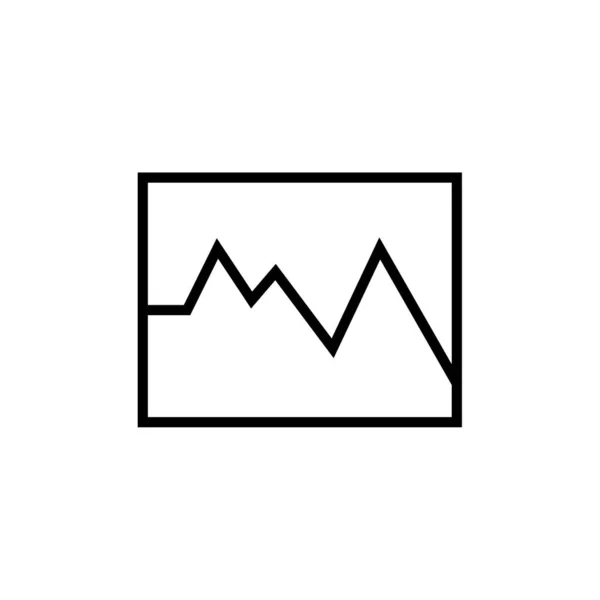 Векторна Ілюстрація Зображення Гірської Ікони — стоковий вектор