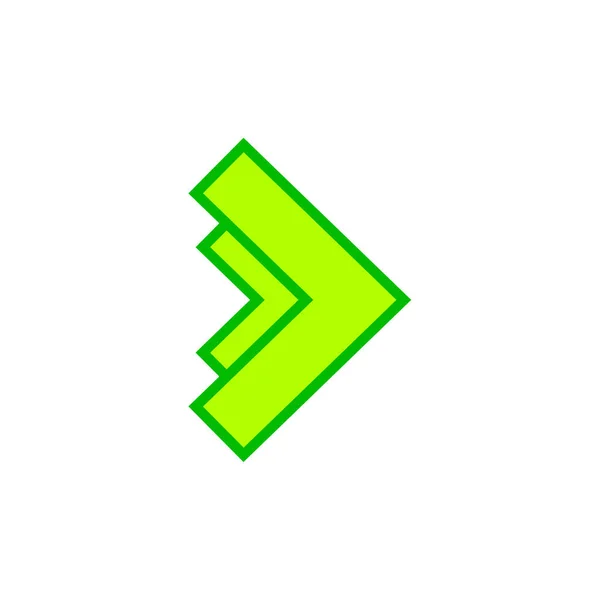 Arrow Simple Icon Vector Illustration — Stock Vector
